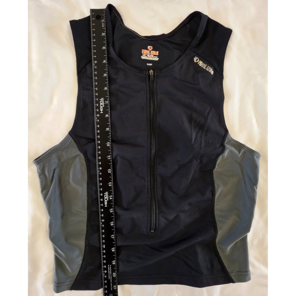 Pearl Izumi Elite Womens L Triathlon Cycling Tri Top Sleeveless 1/2 Zip - Picture 5 of 6